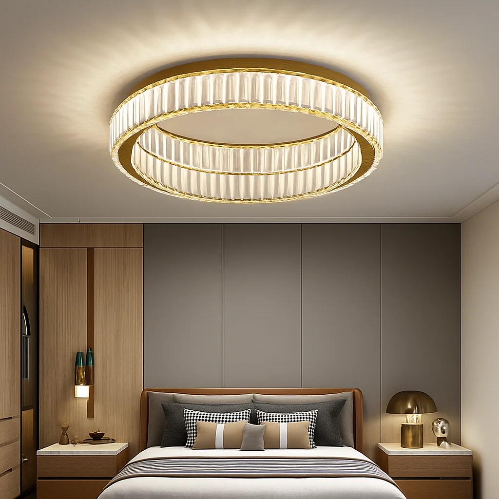plafonnier led en cristal italien design haut de gamme pour décoration intérieure - Image 6