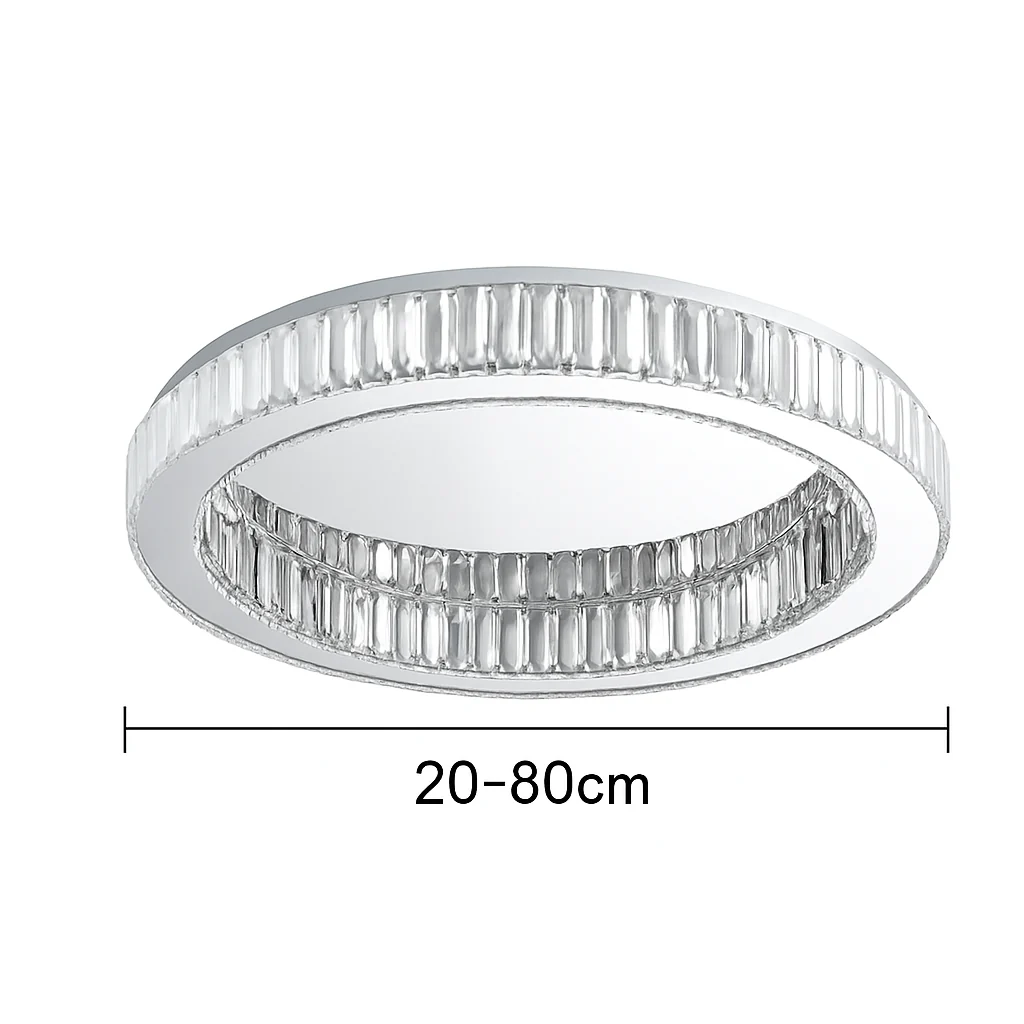 plafonnier led en cristal italien design haut de gamme pour décoration intérieure - Image 8