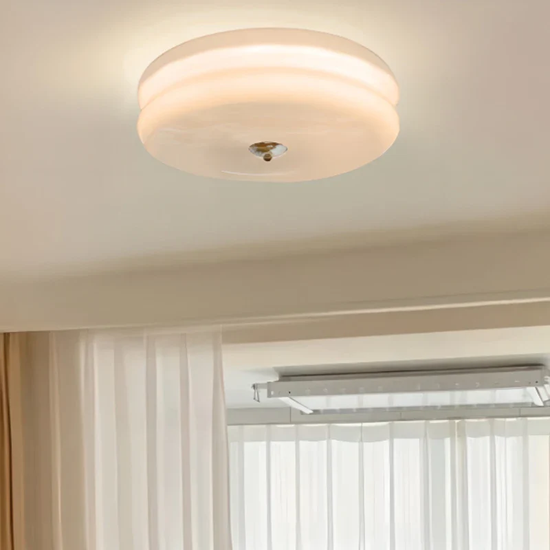 plafonnier led en verre style rétro pour décoration moderne - Image 4