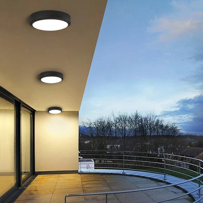 plafonnier led étanche avec capteur de mouvement pour extérieur - Image 6