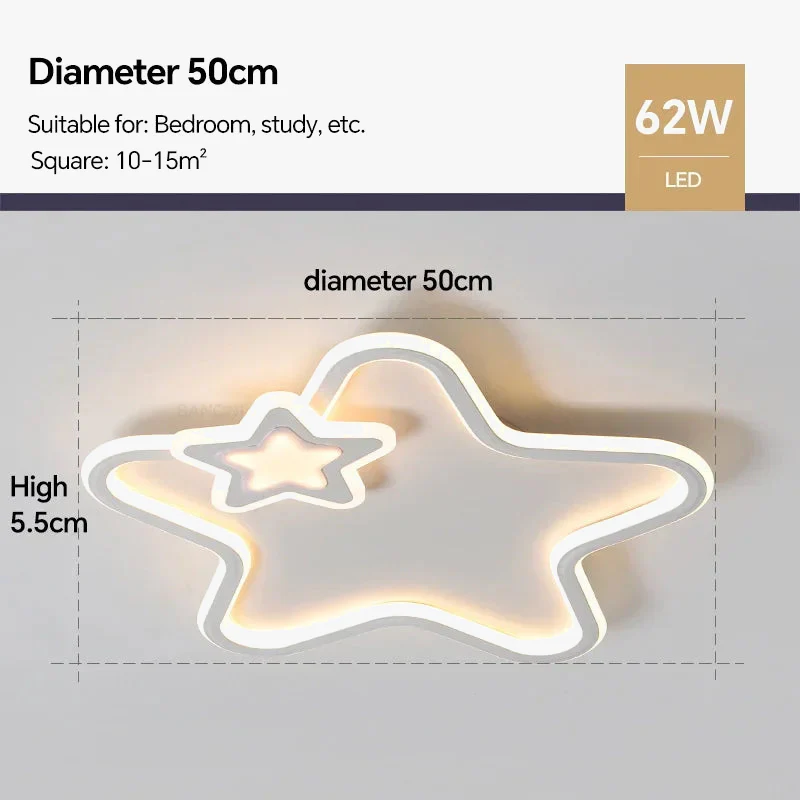 plafonnier led étoile moderne pour décoration intérieure - Image 10
