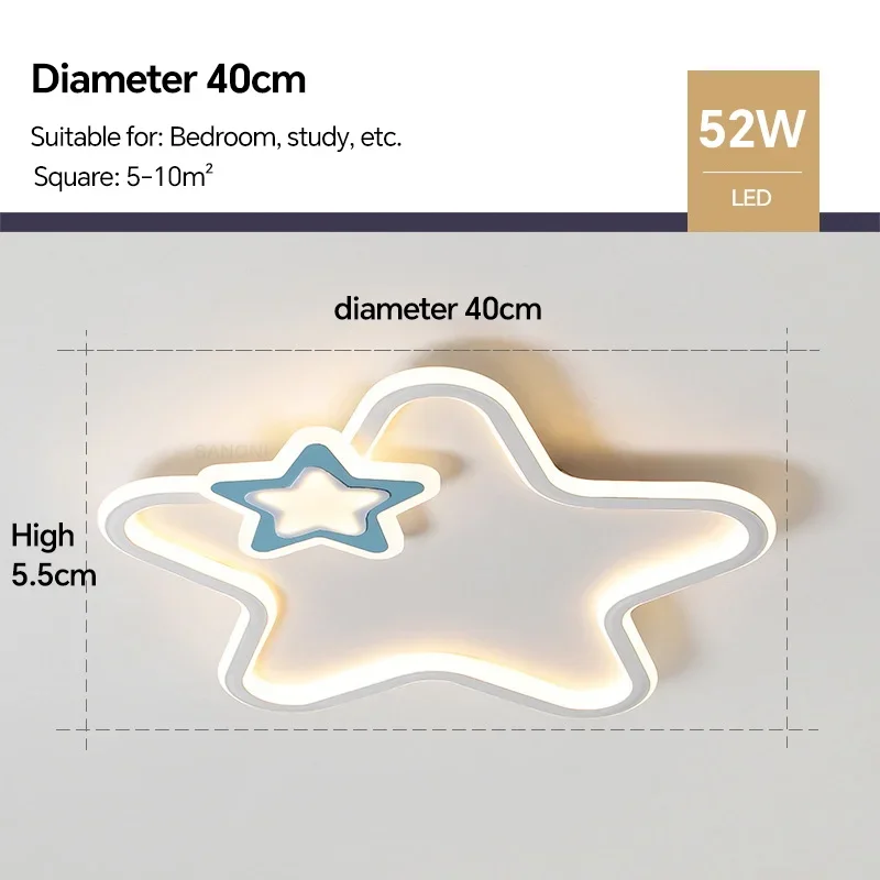 plafonnier led étoile moderne pour décoration intérieure - Image 14
