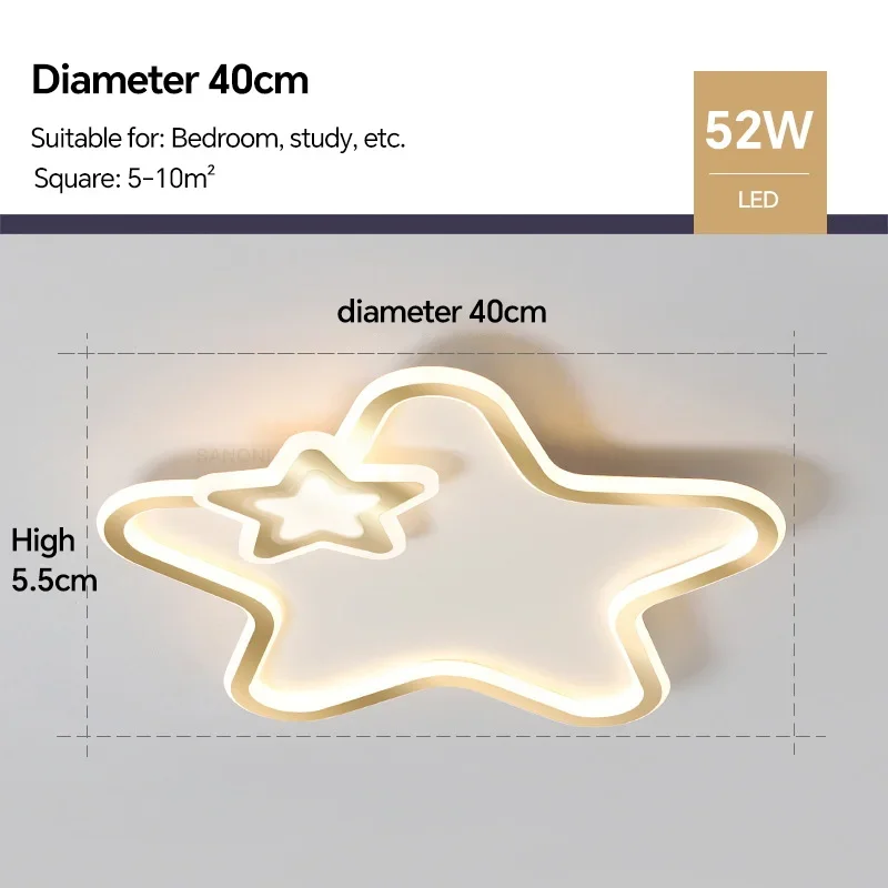 plafonnier led étoile moderne pour décoration intérieure - Image 16