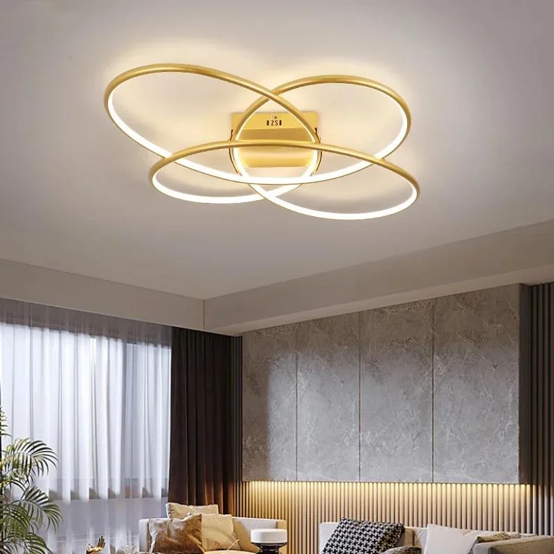 plafonnier led intelligent design moderne en forme de fleur - Image 2