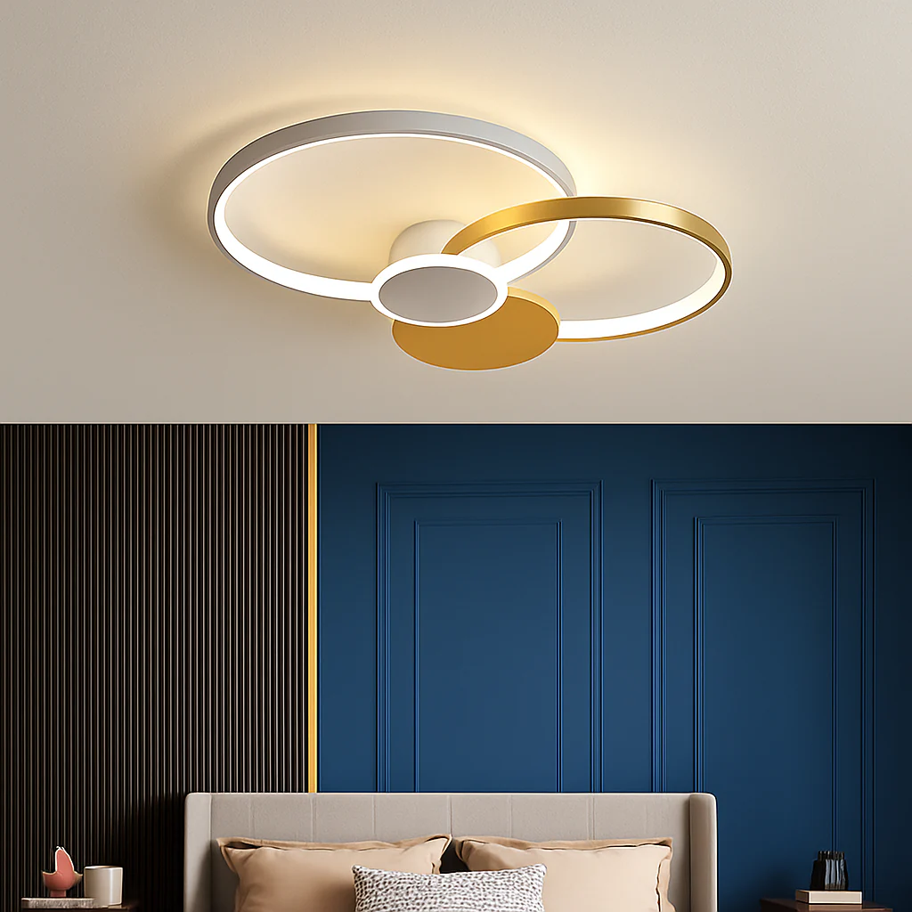 plafonnier led moderne à intensité variable avec télécommande - Image 6