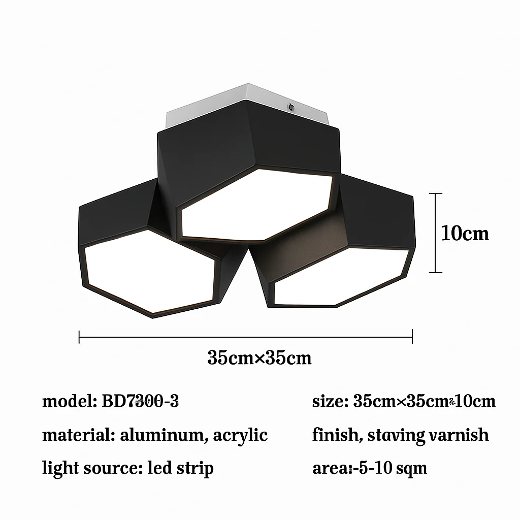 plafonnier led moderne à intensité variable pour intérieur décoratif - Image 14