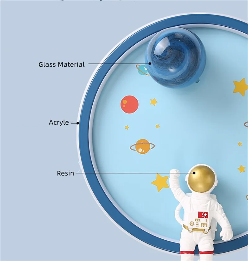plafonnier led moderne astronaute luminaire décoratif enfant - Image 4