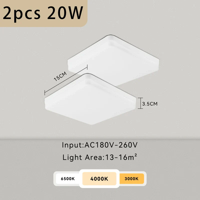 plafonnier led moderne carré pour intérieur design élégant - Image 11