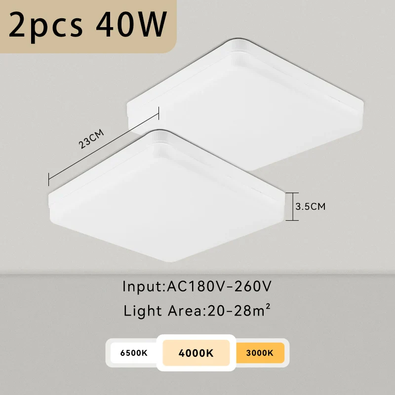 plafonnier led moderne carré pour intérieur design élégant - Image 15