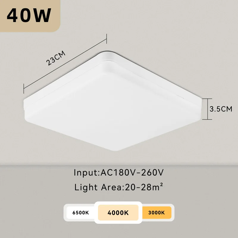 plafonnier led moderne carré pour intérieur design élégant - Image 8