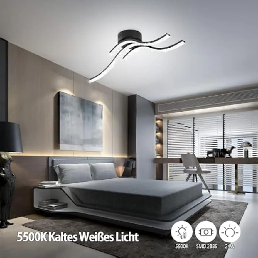 plafonnier led moderne design pour éclairage intérieur élégant - Image 6