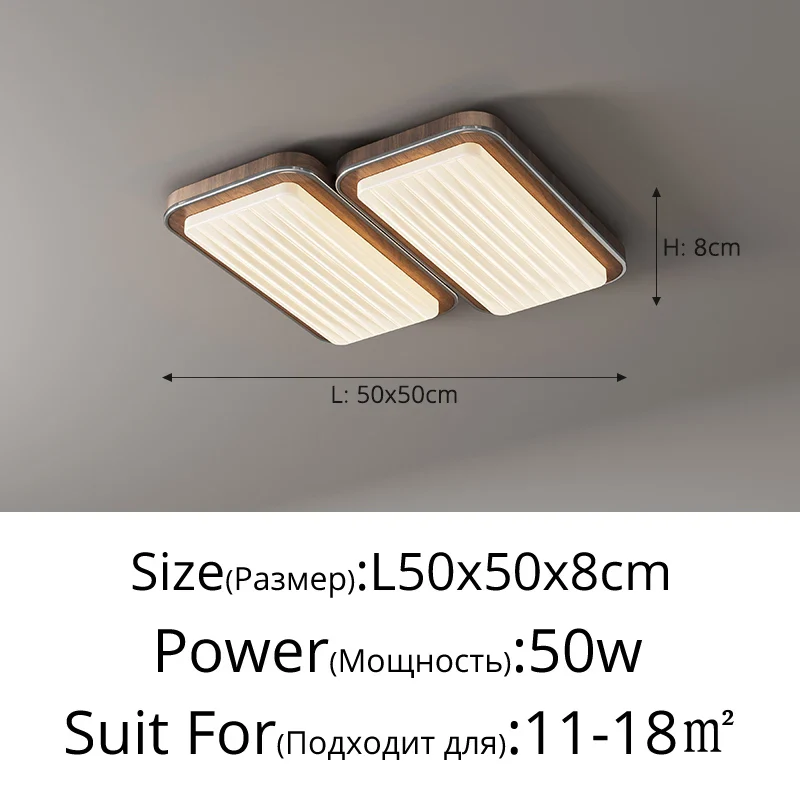 plafonnier led moderne design simple protection yeux et spectre complet - Image 11