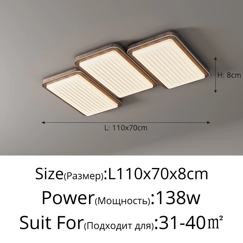 plafonnier led moderne design simple protection yeux et spectre complet - Image 12