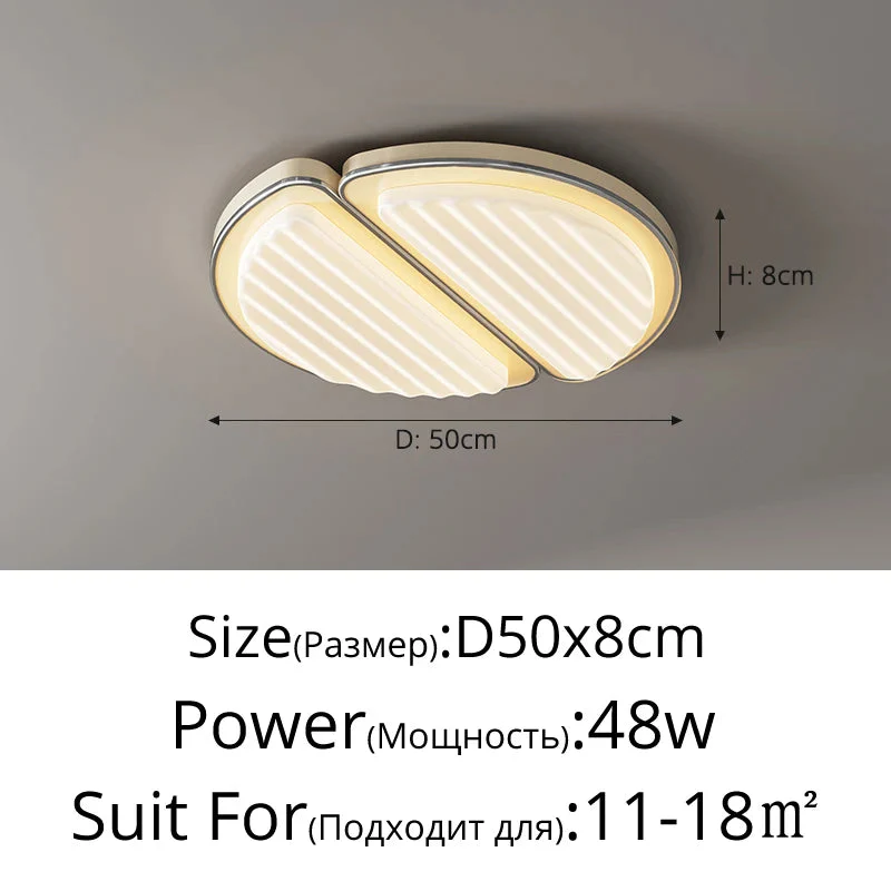 plafonnier led moderne design simple protection yeux et spectre complet - Image 9
