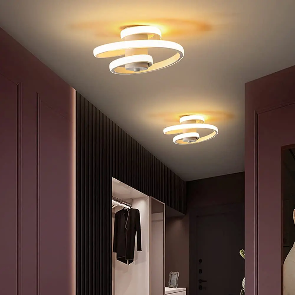 Plafonnier LED moderne en forme de spirale - Image 4