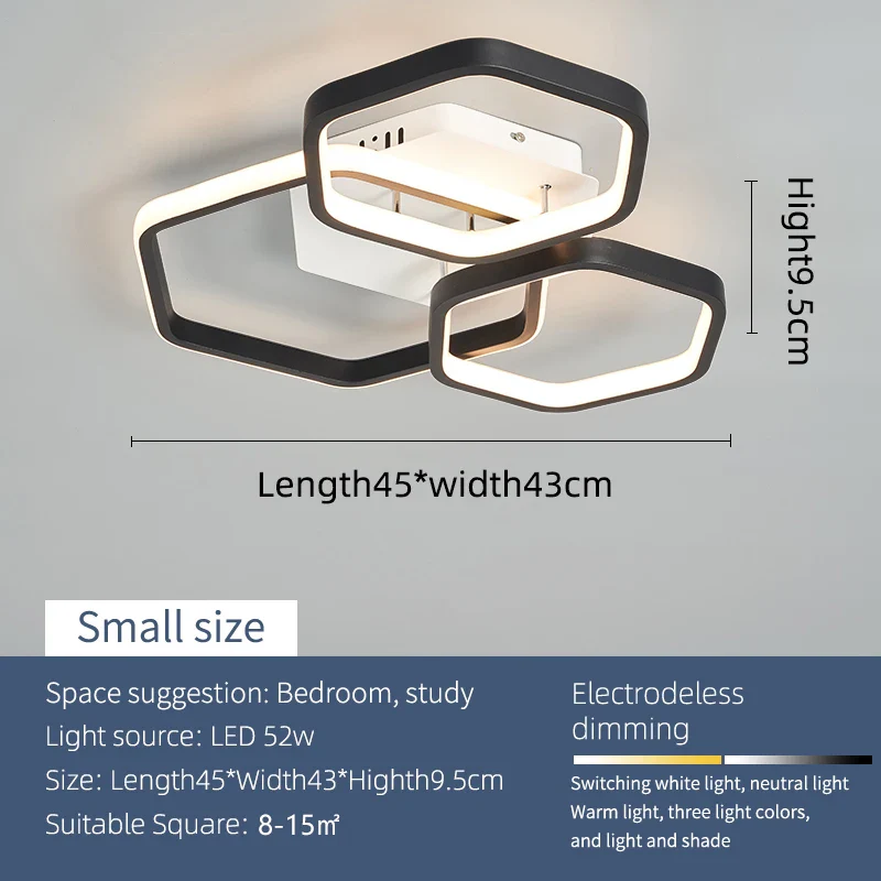 plafonnier led moderne et créatif pour maison intelligente - Image 10