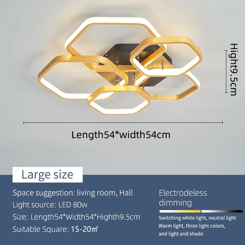 plafonnier led moderne et créatif pour maison intelligente - Image 7
