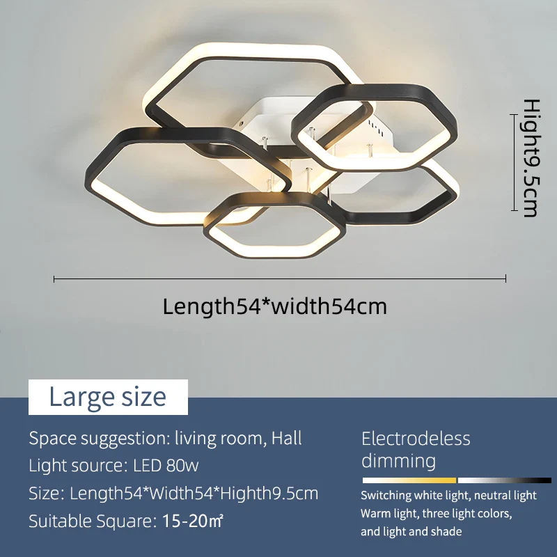 plafonnier led moderne et créatif pour maison intelligente - Image 8