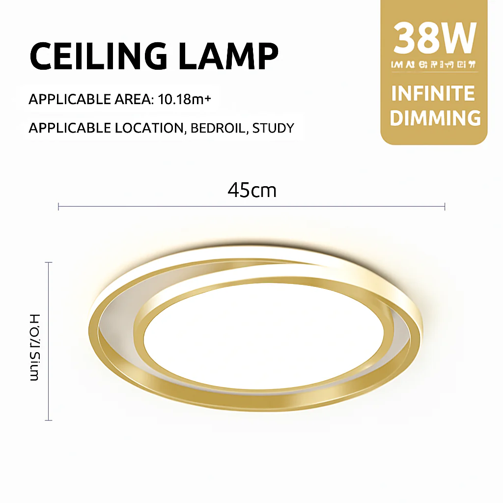 plafonnier led moderne luxe pour intérieur design élégant - Image 7