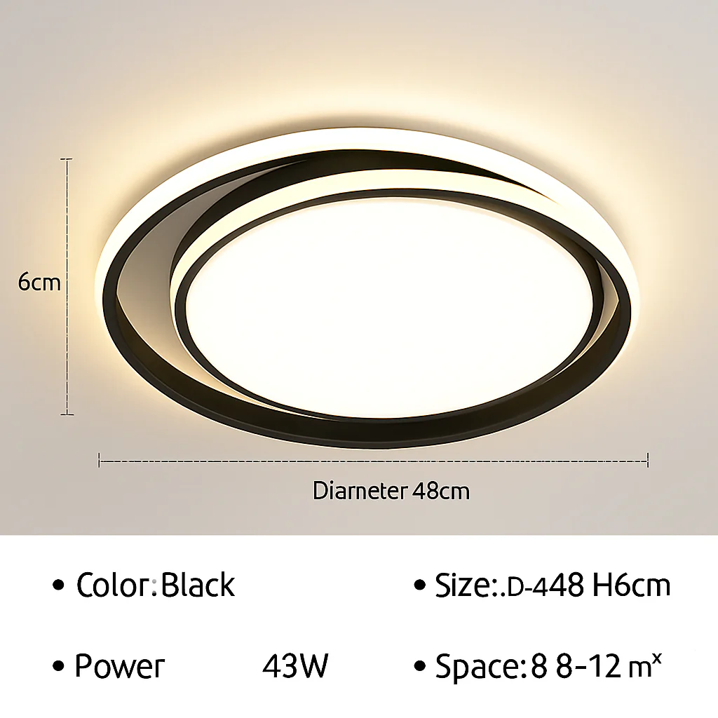 plafonnier led moderne luxe pour intérieur design élégant - Image 9
