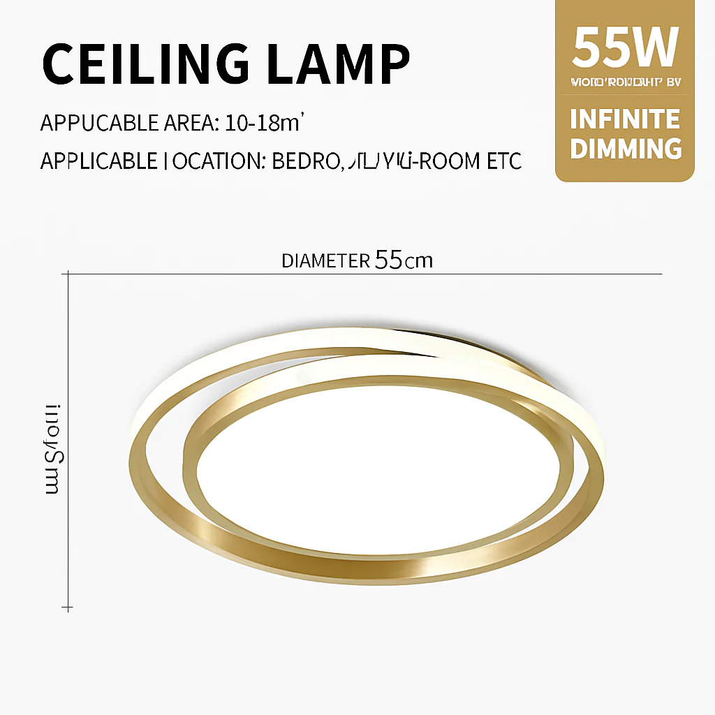 plafonnier led moderne pour décoration d'intérieur élégante - Image 10