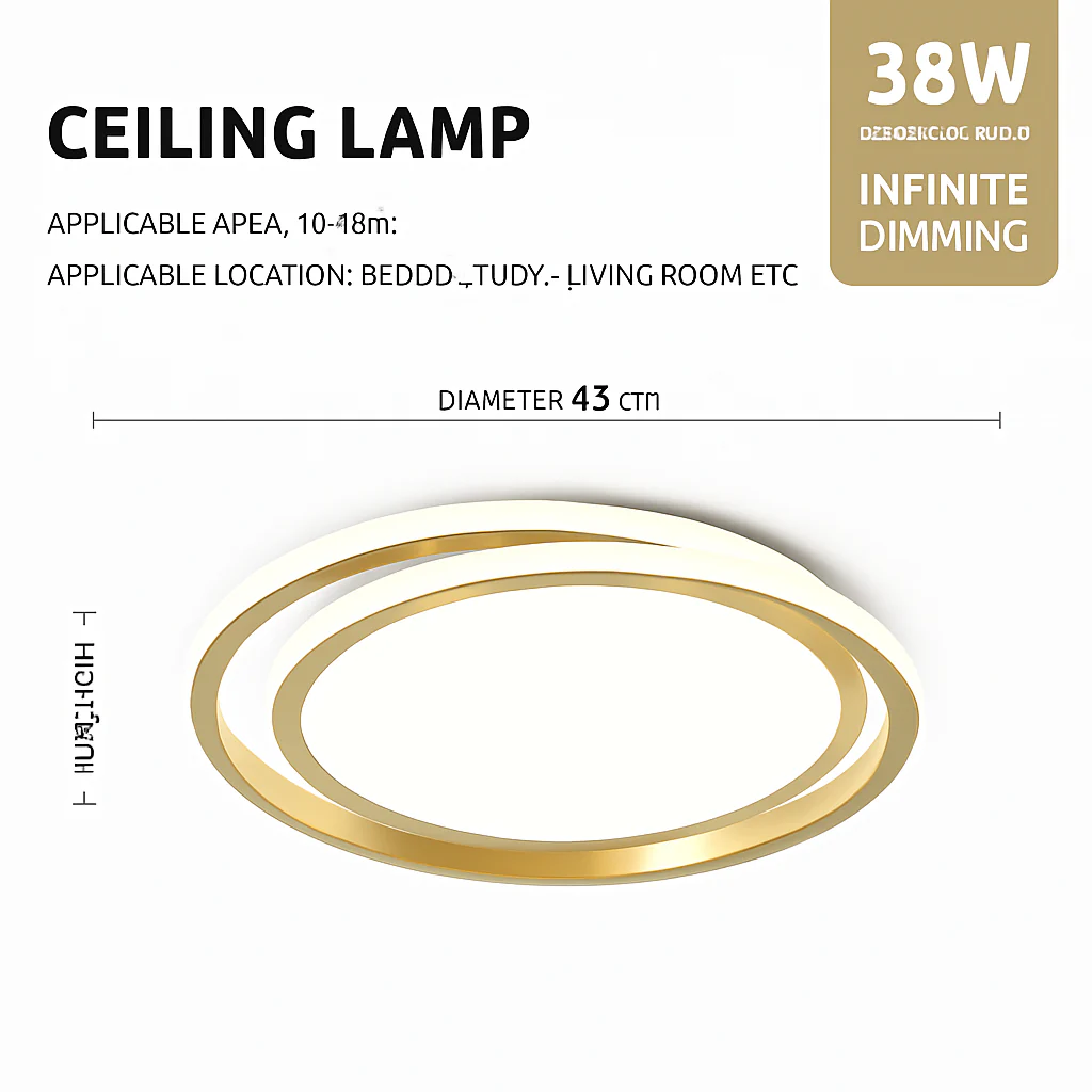 plafonnier led moderne pour décoration d'intérieur élégante - Image 9