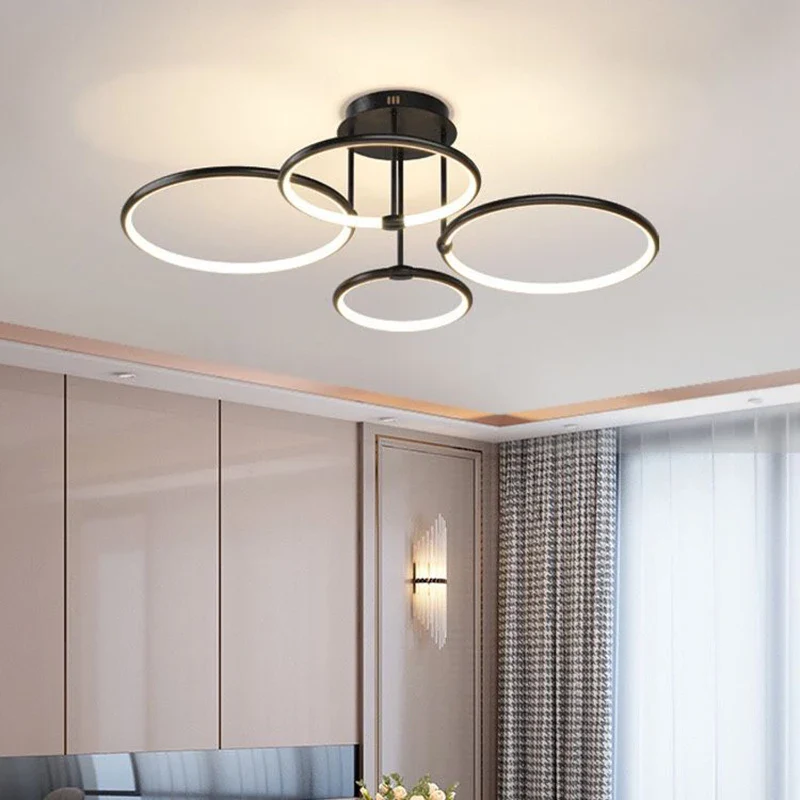 Plafonnier LED noir doré - Image 5