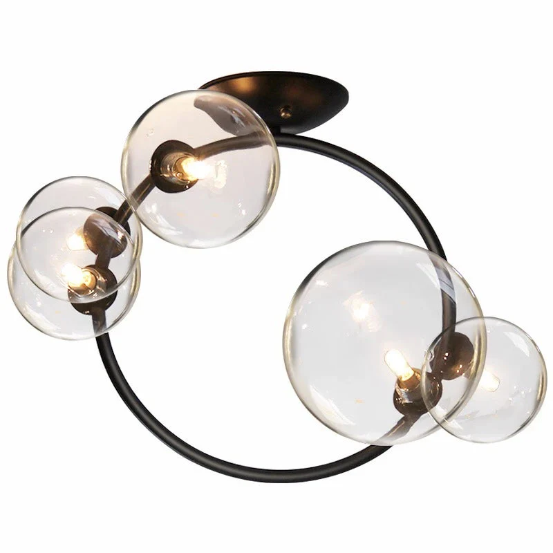 Plafonnier Led nordique avec anneau rond - Image 6