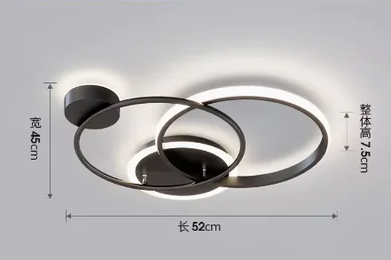 plafonnier led nordique design pour éclairage intérieur décoratif - Image 7