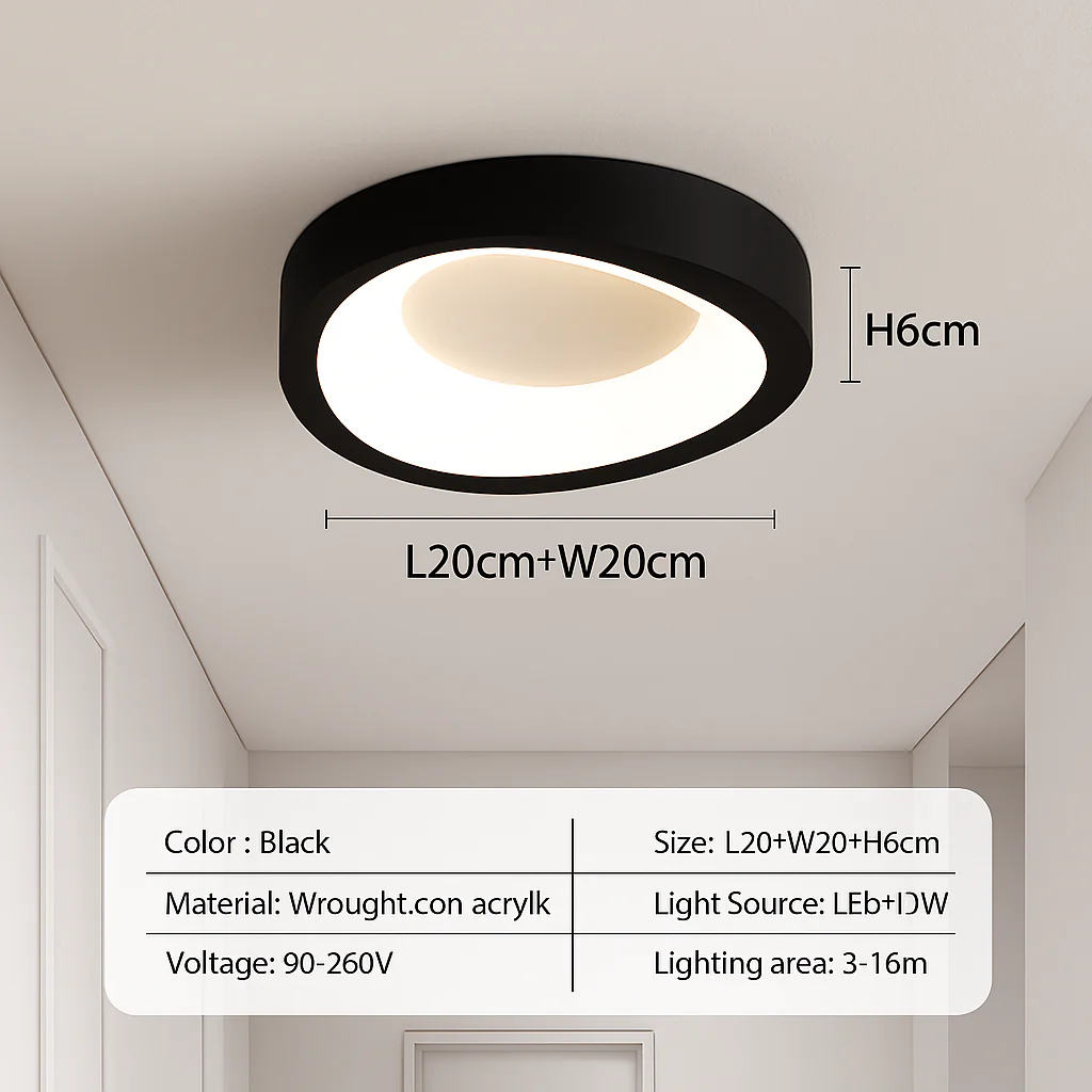 plafonnier led nordique pour décoration intérieure élégante et moderne - Image 9