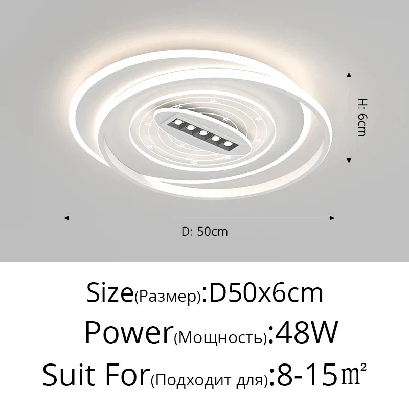 plafonnier led nordique pour intérieur et ambiance chaleureuse - Image 10