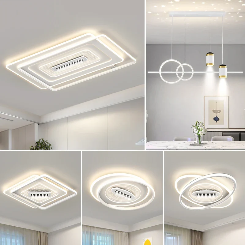 plafonnier led nordique pour intérieur et ambiance chaleureuse - Image 2