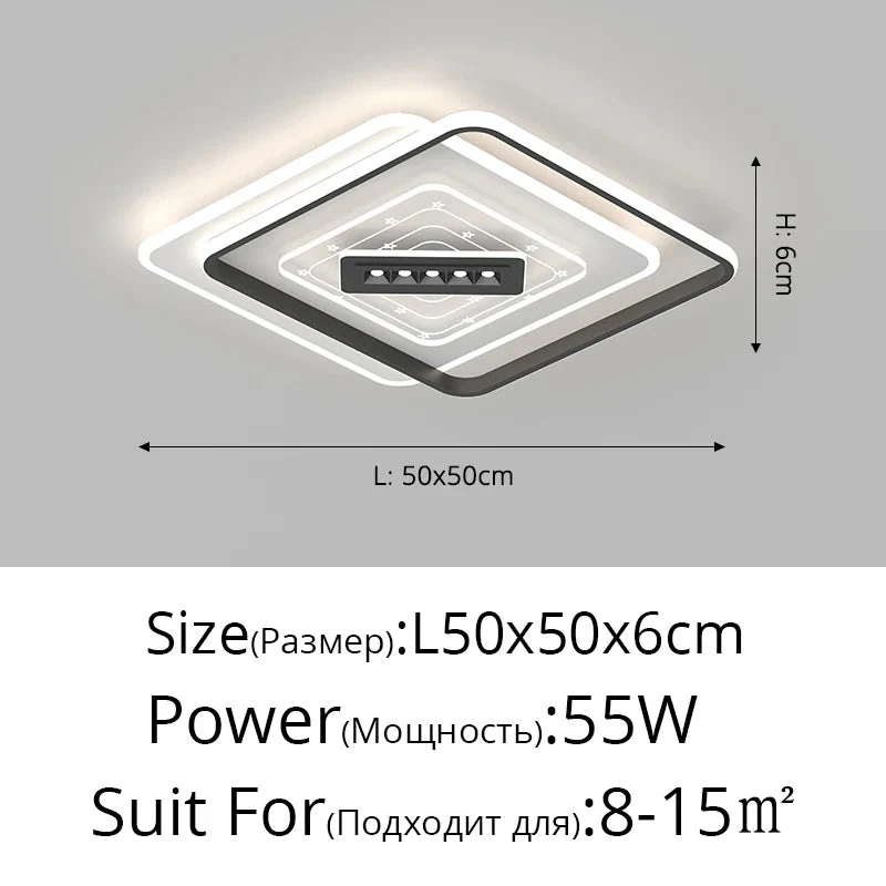 plafonnier led nordique pour intérieur et ambiance chaleureuse - Image 7