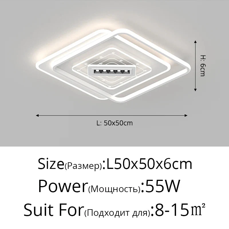 plafonnier led nordique pour intérieur et ambiance chaleureuse - Image 8