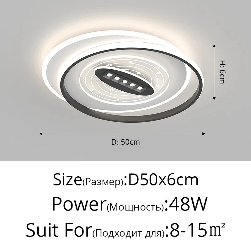 plafonnier led nordique pour intérieur et ambiance chaleureuse - Image 9