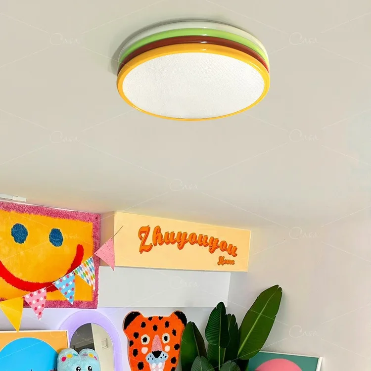 plafonnier led pour enfant protection des yeux éclairage multicolore - Image 4