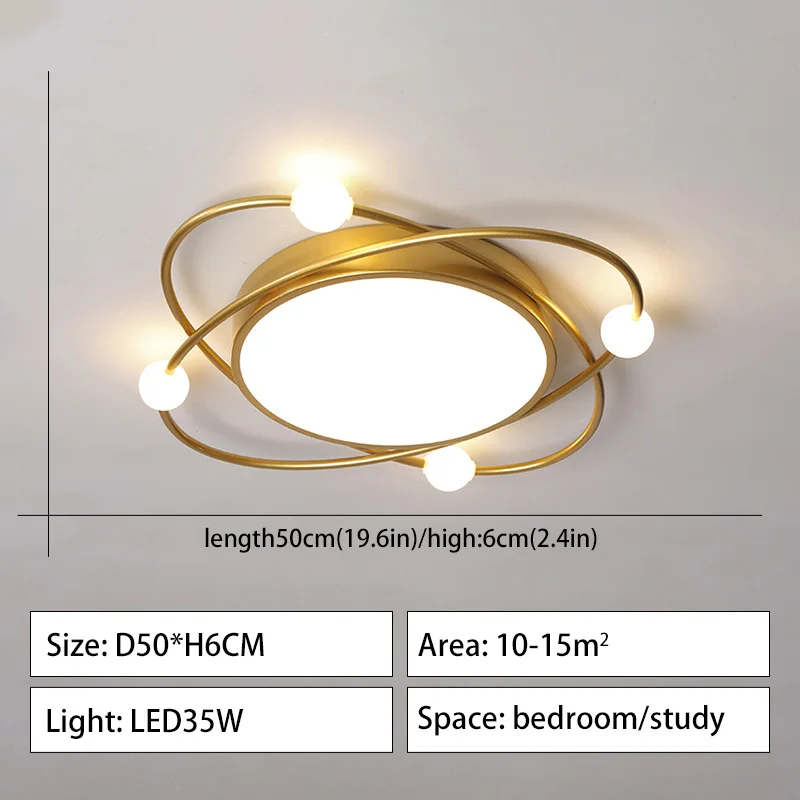 plafonnier led rond design moderne avec télécommande décoratif - Image 12