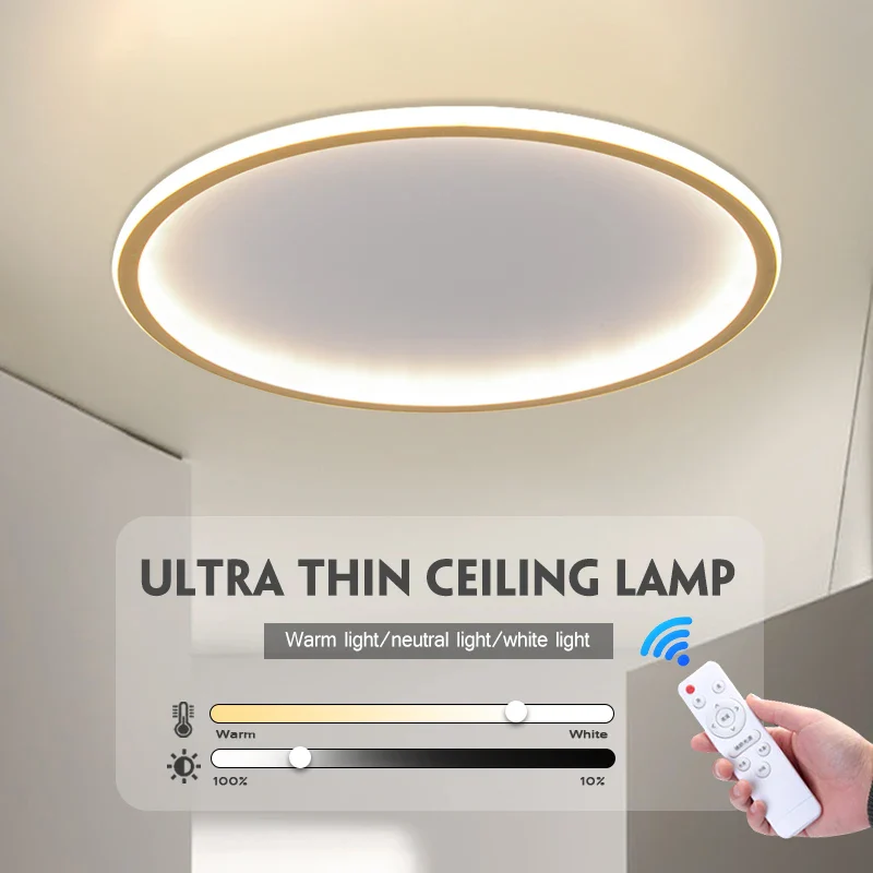 plafonnier led ultra fin avec nuages créatifs éclairage intelligent - Image 3