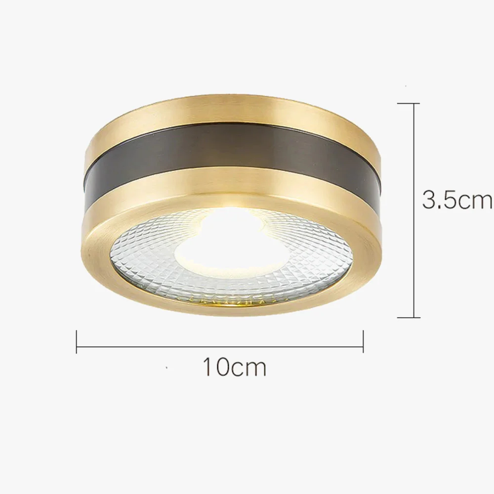 plafonnier led ultra fin en cuivre pour décoration intérieure moderne - Image 6