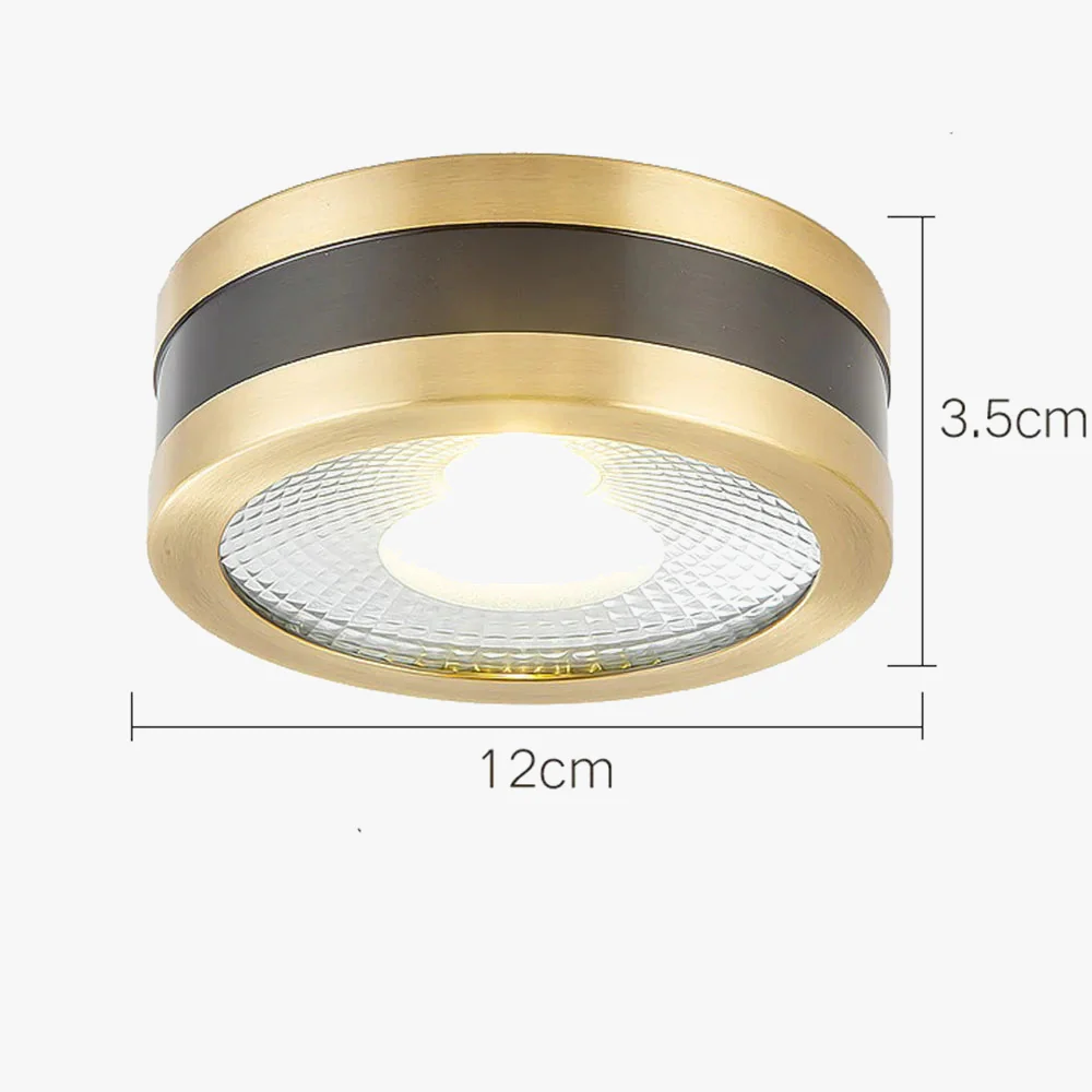 plafonnier led ultra fin en cuivre pour décoration intérieure moderne - Image 8