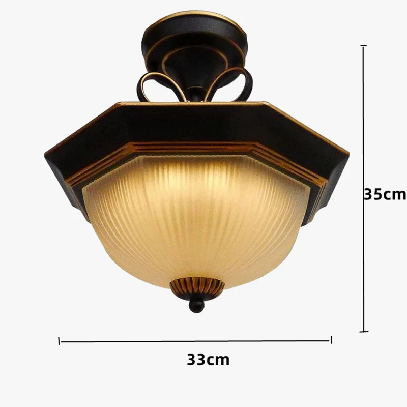 plafonnier led vintage rétro style classique design lumineux - Image 5