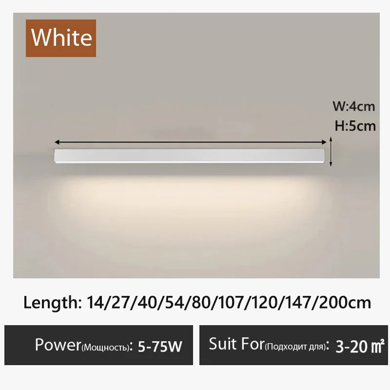 plafonnier linéaire simple pour intérieur moderne élégant - Image 8