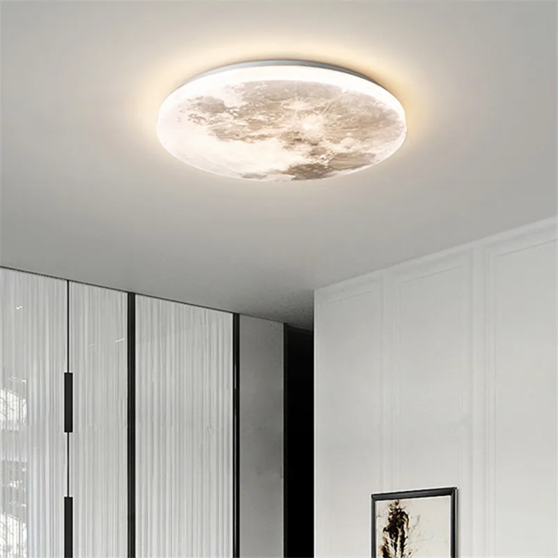 plafonnier lune créatif pour éclairage romantique dans une chambre - Image 2