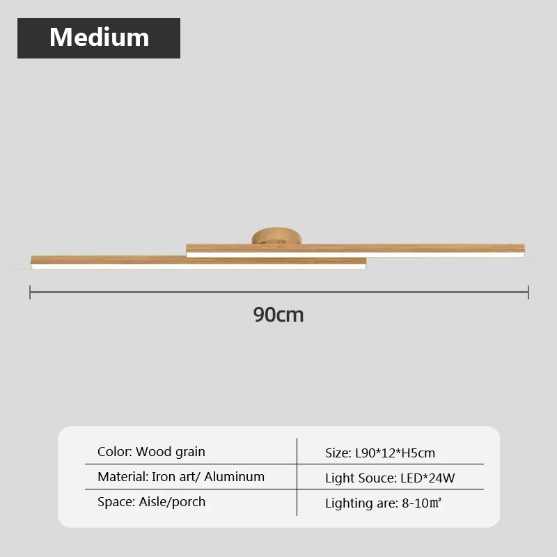 Plafonnier minimaliste à longue bande - Image 13