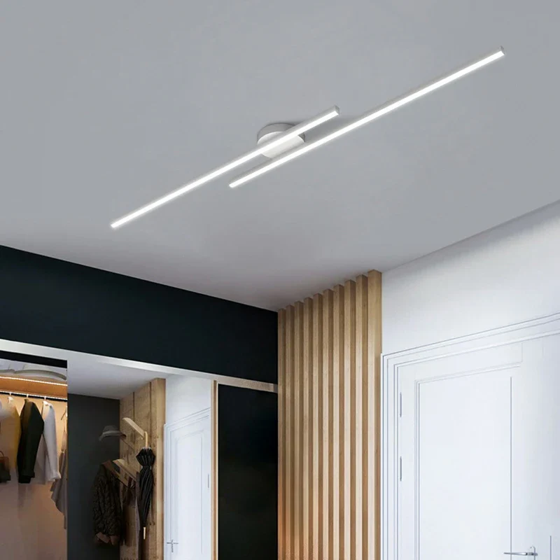 Plafonnier minimaliste à longue bande - Image 6