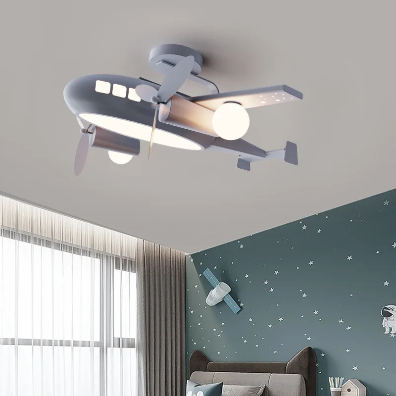 plafonnier moderne avec télécommande pour chambre d'enfant style nordique - Image 2