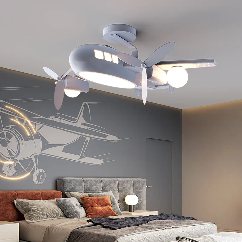 plafonnier moderne avec télécommande pour chambre d'enfant style nordique - Image 3