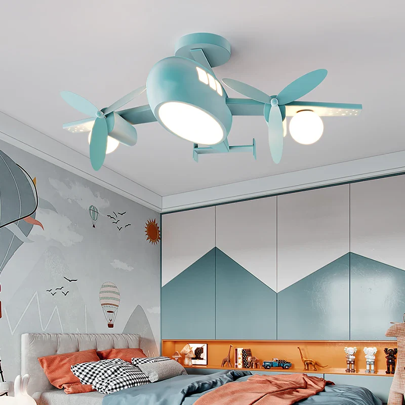 plafonnier moderne avec télécommande pour chambre d'enfant style nordique - Image 4