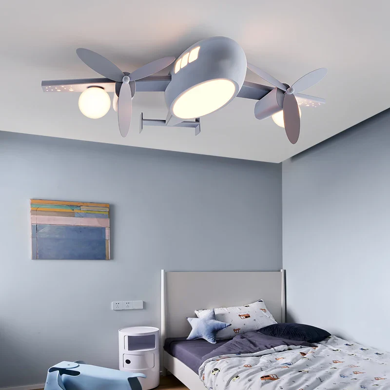 plafonnier moderne avec télécommande pour chambre d'enfant style nordique - Image 5