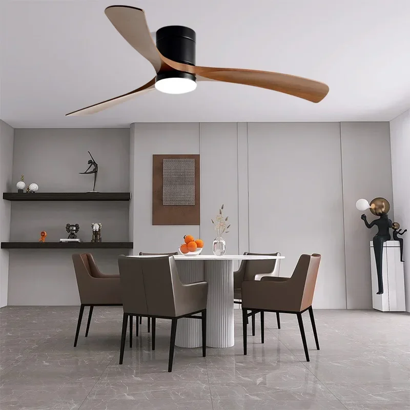 plafonnier moderne avec ventilateur télécommandé et lumière intégrée - Image 2